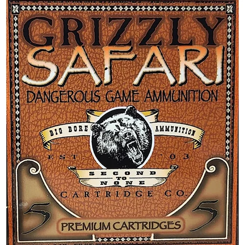 Grizzly Ammo GC458L5   458Lott 500gr Solid Brass 5 Per Box/10 Case
