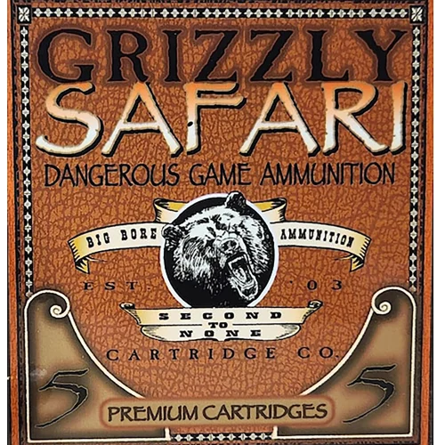 Grizzly Ammo GC47NE2   470NitroExpress 500gr Solid Brass 5 Per Box/10 Case