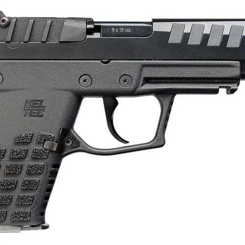 Kel-Tec P15BLKCA P15  Compact Frame 9mm Luger 10+1 4" Black Steel Barrel, Black Nitride Serrated Steel Slide, Black Polymer Frame w/Picatinny Rail, Black Stippled Grip, Ambidextrous