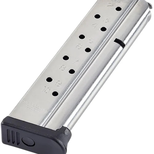 CMC Products MRP9FS10 Range Pro  10rd 9mm Fits 1911 Full Size Stainless/Black Fluoropolymer