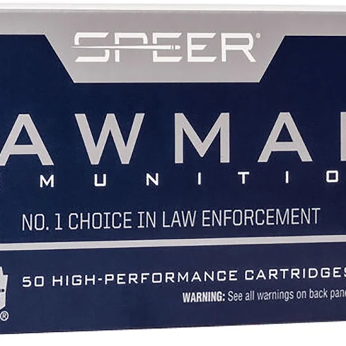 Speer 53824 Lawman Training Clean-Fire 9mmLuger 124gr Total Metal Jacket Round Nose 50 Per Box/20 Case