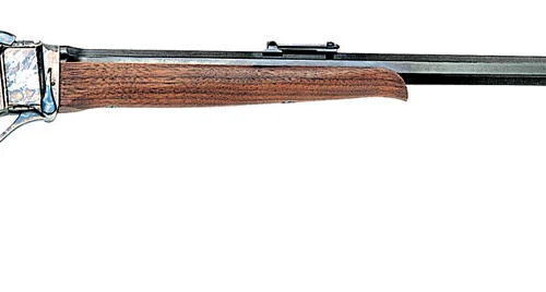 Chiappa Firearms 920025 1874  45-70 Gov 1rd, 32" Blued Octagon Barrel, Color Case Hardened Steel Oiled Checkered Walnut, Fixed Checkered w/ Patch Box Stock, Right Hand