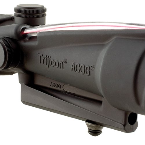 Trijicon 100136 ACOG  Black Hardcoat Anodized 3.5x35mm Illuminated Red Donut .223/5.56 BDC Reticle