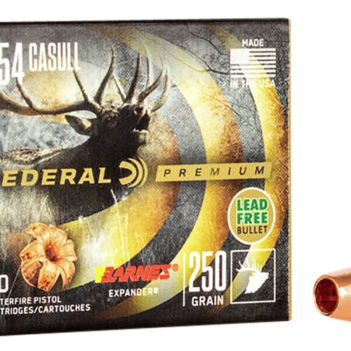 Federal P454XB1 Premium  454Casull 250gr Barnes Expander BRX 20 Per Box/10 Case