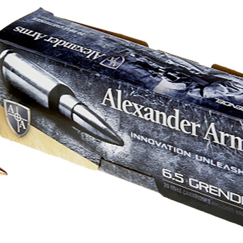 Alexander Arms AG123LSBOX Lapua Scenar  6.5Grendel 123gr Boat Tail Open Tip Match 20 Per Box/10 Case