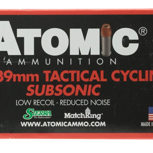 Atomic Ammunition 00474 Rifle Subsonic 7.62x39mm 220gr Hollow Point Boat Tail 50 Per Box/10 Case