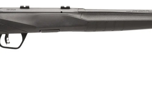 Savage Arms 70840 B17 F Compact 17 HMR 10+1 18" Matte Black Button Rifled Barrel, Matte Black Drilled & Tapped Carbon Steel Receiver, Matte Black Fixed Synthetic Stock, Left Hand