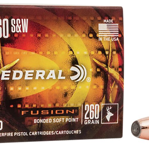 Federal F460FS1 Fusion Handgun 460S&W Mag 260gr Fusion Soft Point 20 Per Box/10 Case