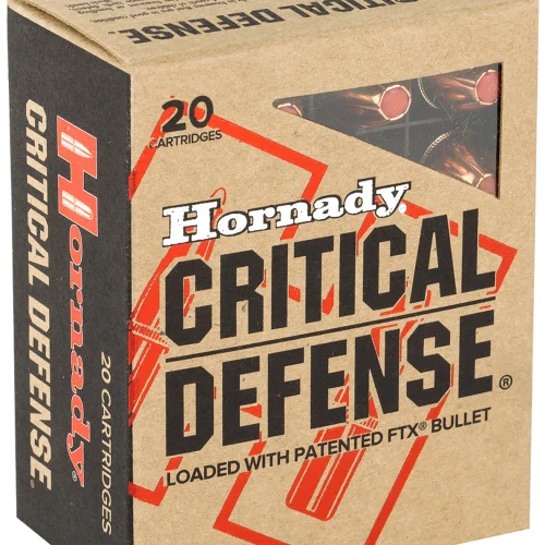 Hornady 90900 Critical Defense  45ACP 185gr Hornady Flex Tip eXpanding 20 Per Box/10 Case