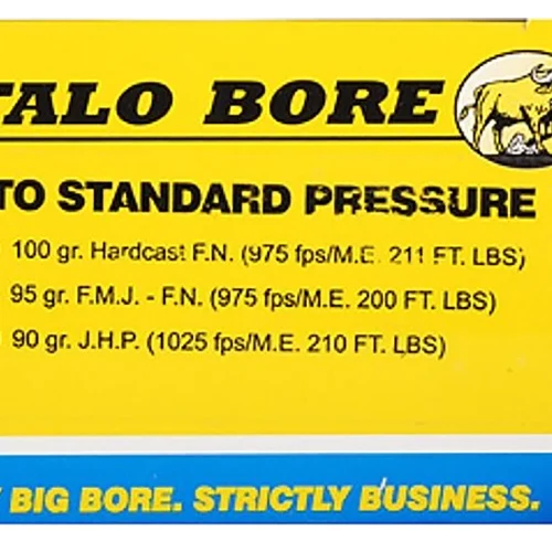 Buffalo Bore Ammunition 27G20 Standard Pressure Strictly Business 380ACP 90gr Jacket Hollow Point 20 Per Box/12 Case