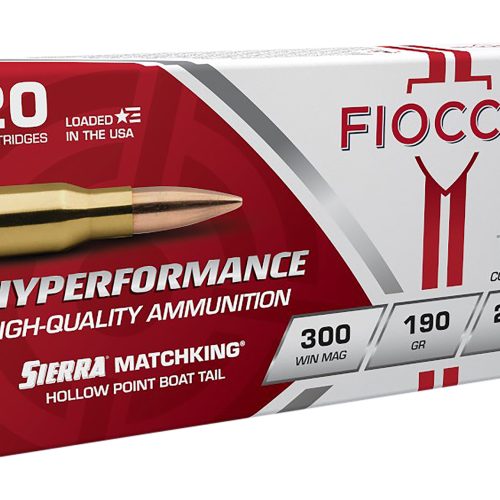 Fiocchi 300WMMKE Hyperformance Compete 300Win Mag 190gr Sierra MatchKing BTHP 20 Per Box/10 Case