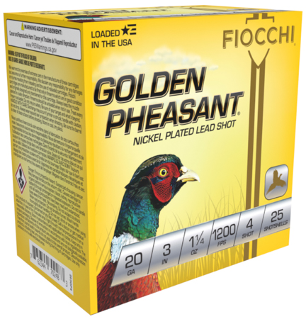 FIO GOLDEN PHEASANT 20GA 3 1.25OZ #4 25/10