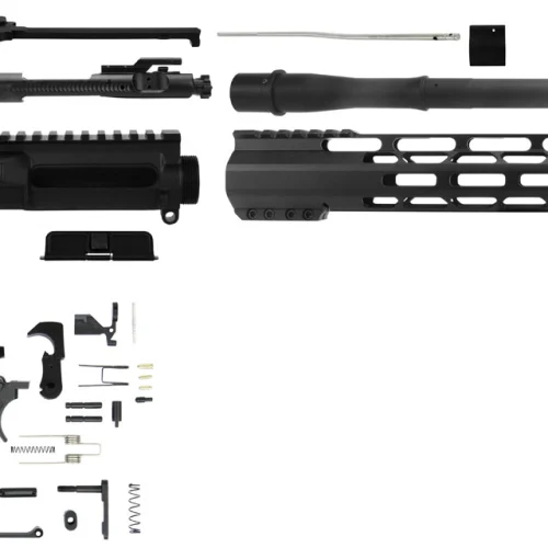 TacFire SSRK300LPK AR Build Kit Rifle 300 Blackout AR Platform Black Nitride Aluminum 1/2"-28 tpi *Sports South Exclusive.
