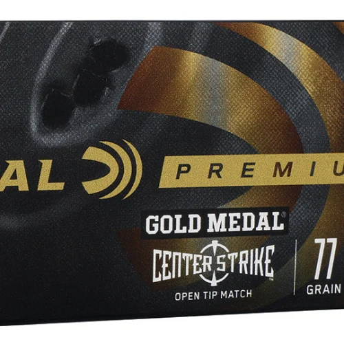 Federal GM223OTM3 Premium Gold Medal 223Rem 77gr Open Tip Match 20 Per Box/10 Case