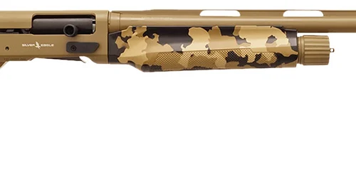 Silver Eagle Arms A21228OS1 Alpha 2  12 Gauge 3" 4+1 28" Flat Dark Earth Cerakote Chrome Lined Vent Rib Barrel & Steel Receiver, Old School Camo Synthetic Fixed Stock