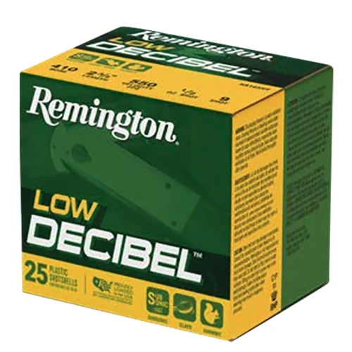 Remington Ammunition R20740 Low Decibel  410Gauge 2.50" 9Shot 25 Per Box/10 Case