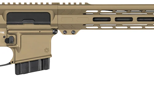 CMMG 28A670CCT Resolute MK4 22 ARC Black Nitride Threaded Barrel, Coyote Tan Cerakote Picatinny Rail Aluminum Receiver, M-LOK Handguard, Black Synthetic CMMG 6 Position RipStock, Black Polymer Grip