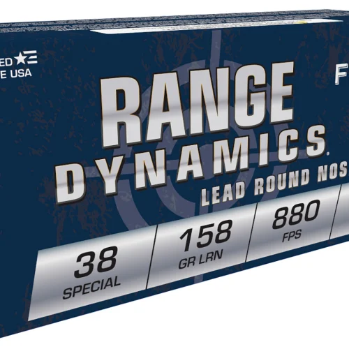 Fiocchi 38C Range Dynamics  38Special 158gr Lead Round Nose 50 Per Box/20 Case