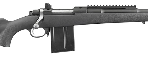 Ruger 6830 Scout  Sports South Exclusive 308 Win 10+1 16.10" Matte Black Threaded Barrel, Matte Black Steel Receiver w/Picatinny Rail, Black Synthetic Fixed Stock, Right Hand