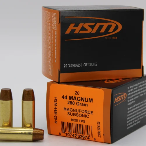 HSM SUBSONIC 44MAG HITEK 280GR HCFN 20/20