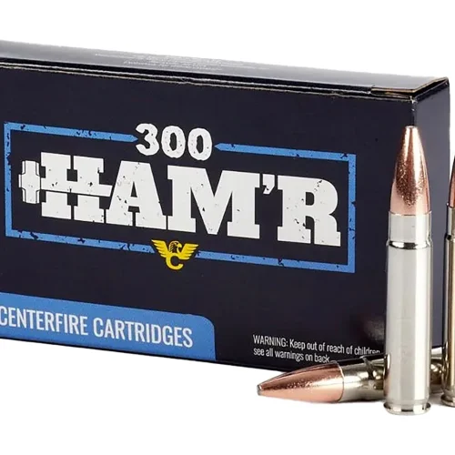 Wilson Combat A300HMR135HBN HAM'R Bonded 300 HAM'R 135 gr Speer HAM'R Bonded Nickel-Plated Brass 20 Bx/ 10 Case