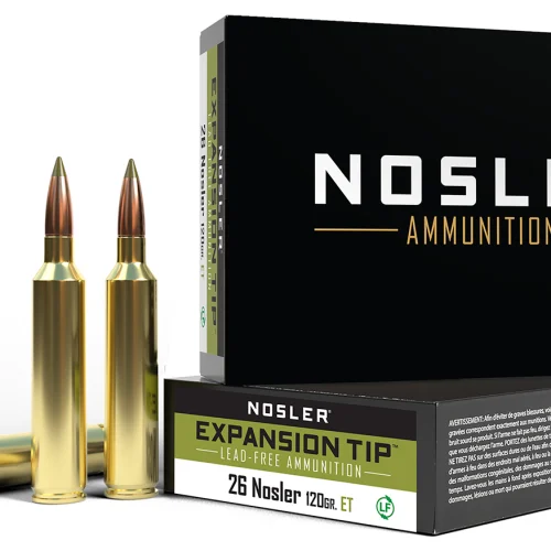 Nosler 40302 E-Tip  26Nosler 120gr E Tip Lead Free 20 Per Box/10 Case