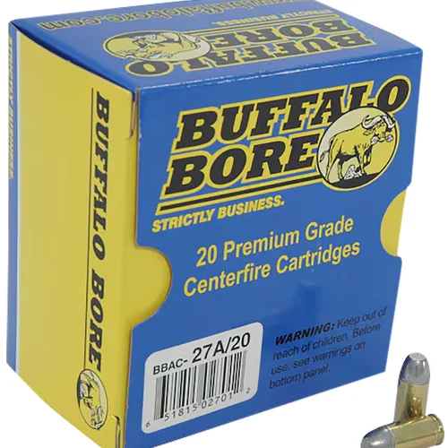 Buffalo Bore Ammunition 27A20 Personal Defense Strictly Business 380ACP +P 100gr Hard Cast Flat Nose 20 Per Box/12 Case