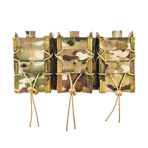 High Speed Gear 45TA00MC TACO Shingle Mag Pouch Triple MultiCam Nylon MOLLE Compatible w/ Rifle