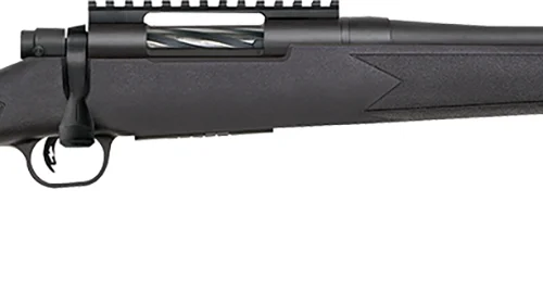 Mossberg 28231 Patriot Carbine 450 Bushmaster 5+1 18" Matte Blued Threaded Bull Barrel, Matte Blued Picatinny Rail Receiver, Black Fixed Synthetic Stock