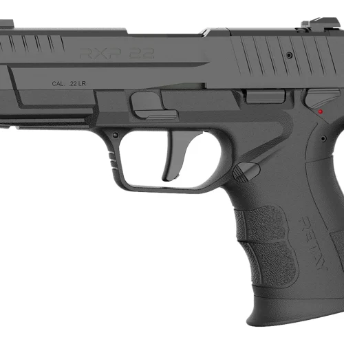 Retay USA RXP22BLK13TH RXP  22 LR 13+1 4" Black Threaded Barrel, Black Cerakote RMR/RMSc Optic Ready/Serrated Slide & Polymer Frame w/Accessory Rail, Textured Grip