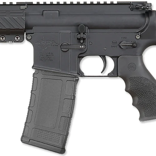 Rock River Arms BLK2132 LAR-15M  300 AAC Blackout 30+1 8" Black M-LOK Handguard, Black Aluminum Picatinny Rail Receiver, Black Polymer SB Tactical SBA3 Arm Brace, Black Hogue Rubber Grip