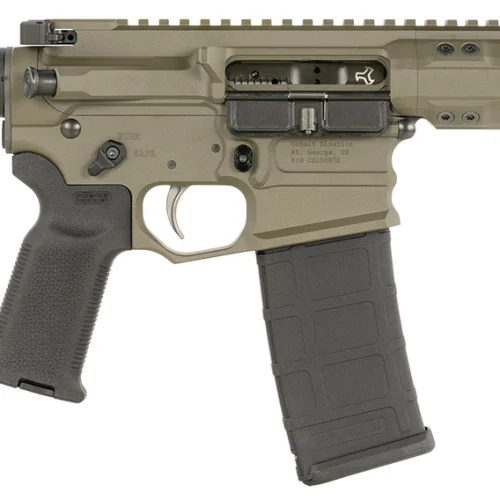 Cobalt Kinetics CKPROLITE30075CKG Pro Lite  300 Blackout 30+1 7.50" Black Melonite Barrel, CK Green Aluminum Receiver w/Picatinny Rail, Black Polymer SB Tactical SBA3 Brace, Black Polymer Grip