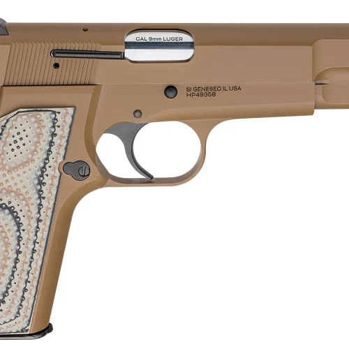 Springfield Armory HP920 SA-35  9mm Luger 15+1 4.70" Stainless Steel Barrel, Coyote Brown Cerakote Steel Serrated Slide, Coyote Brown Cerakote Steel Frame w/Beavertail, G10 Grip