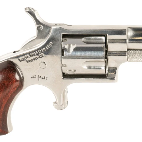 North American Arms SDLX LDLX  22 Short 5 Shot 1.13" Polished Stainless Steel, Rosewood Grip, Exposed Hammer