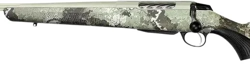 Tikka JRTXVW47124 T3x Lite 7mm PRC 3+1 24.40" Midnight Bronze Cerakote Fluted Threaded Barrel & Drilled & Tapped Receiver, Veil Wideland Fixed Synthetic Stock, Left Hand