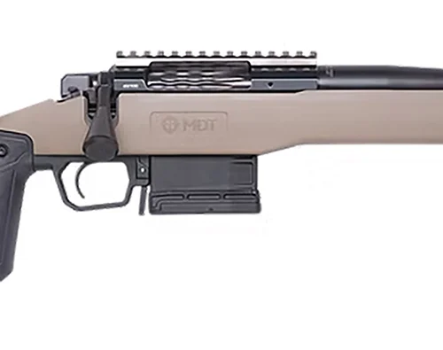 Cnc Firearms CNCFX722CM Faxon  22 Creedmoor 5+1 16" Black Spiral Fluted Barrel, Black Receiver w/Picatinny Rail, MDT Flat Dark Earth Polymer Stock