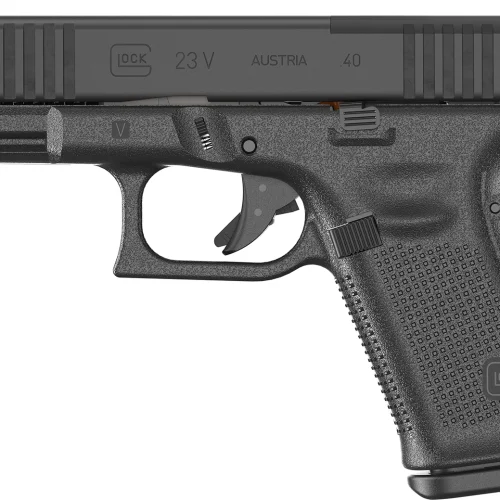 Glock PV2350201MOS G23 V MOS 40 S&W 10+1 4.02" Black GMB Barrel, Black nDLC Steel Optic Ready/Serrated Slide, Black Polymer Frame w/Accessory Rail, Interchangeable Backstrap Grip, Ambidextrous