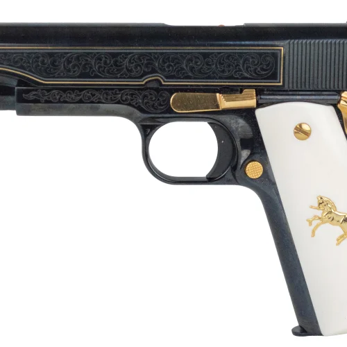 CLT CLASSIC 1911 45ACP POLISHED GOLD ENGRAVED