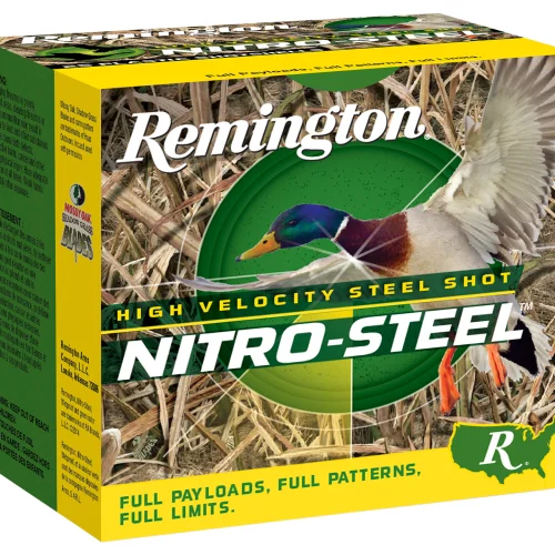Remington Ammunition 20654 Nitro-Steel High Velocity 12Gauge 2.75" 1 1/4oz 2Shot 25 Per Box/10 Case