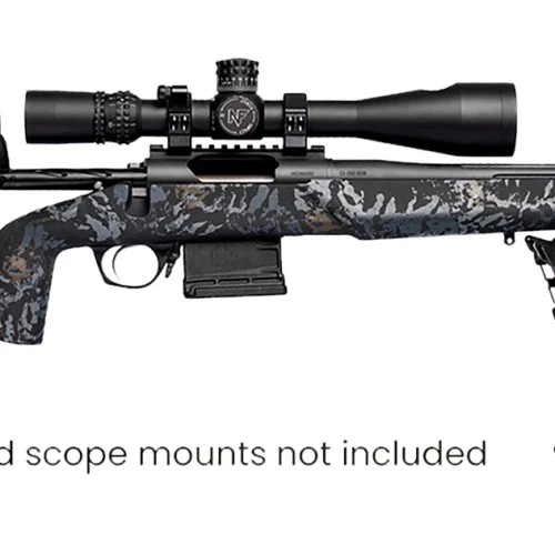 Horizon Firearms RF018S221814T17 Vandal Dark 2 22 Creedmoor 18" Black Fluted Threaded Barrel, Picatinny Rail Receiver, Arca Rail Forend, Textured Iota Carbon Fiber Stock