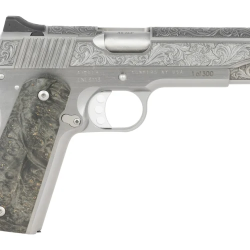 Cnc Firearms CNCWILDLIFE45 Kimber 1911 Wildlife Sports South Exclusive 45 ACP 7+1 5" Burled Maple Wood Grip