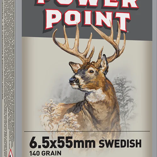 Winchester Ammo X6555 Power-Point  6.5x55Swedish 140gr 20 Per Box/10 Case