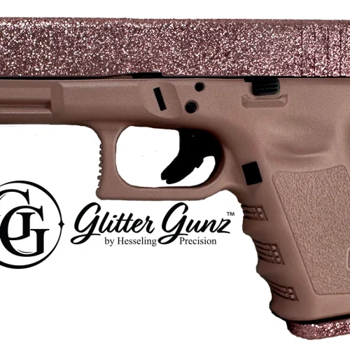 GLOCK 23 40SW ROSE GOLD GLITTER GUNZ