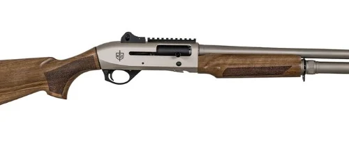MAC 2 TAC 12Ga 18.5" 3 FS Nickel/Wood (5)rd