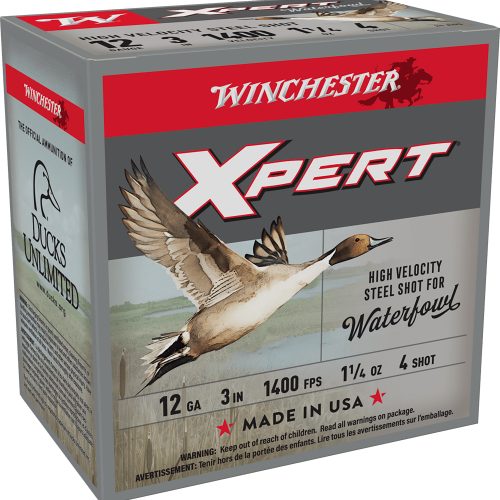 Winchester Ammo WEX123H4 Super X Xpert High Velocity 12Gauge 3" 1 1/4oz 4Shot 25 Per Box/10 Case