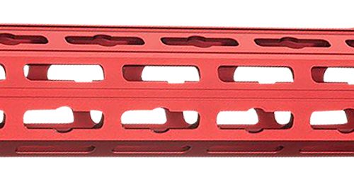Strike Industries GRIDLOK-LITE-17-RED GridLok Lite with Quick Rail Detach System 17"L 1.57"D M-LOK Red Aluminum for AR-15