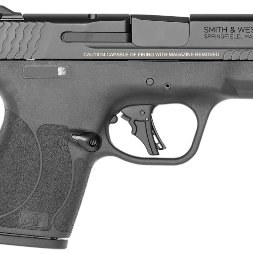 Smith & Wesson 14203 M&P Shield Plus  Micro-Compact Frame 9mm Luger 10+1 3.10" Black Armornite Steel Barrel & Serrated Slide, Black Polymer Frame, Black Polymer Grip, Thumb Safety