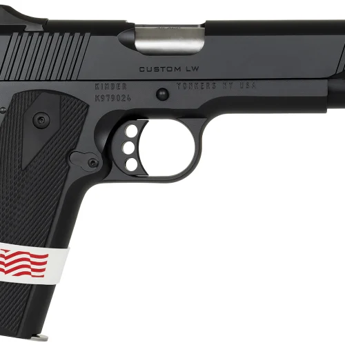 Kimber Mfg, Inc 3000500 Custom LW Liberty 45 ACP 7+1 5" Stainless Match Grade Barrel, KimPro Black Serrated Steel Slide, KimPro Black Aluminum Frame w/Beavertail, ANKA Grip