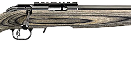 Ruger 8348 American Rimfire Target Full Size 22 LR 10+1 18" Satin Blued Threaded Bull Barrel & Alloy Steel Receiver w/Scope Rail, Black Fixed Laminate Stock, Right Hand