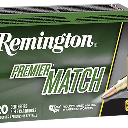 Remington Ammunition 27661 Premier Match 6.5Creedmoor 140gr Sierra MatchKing BTHP 20 Per Box/10 Case